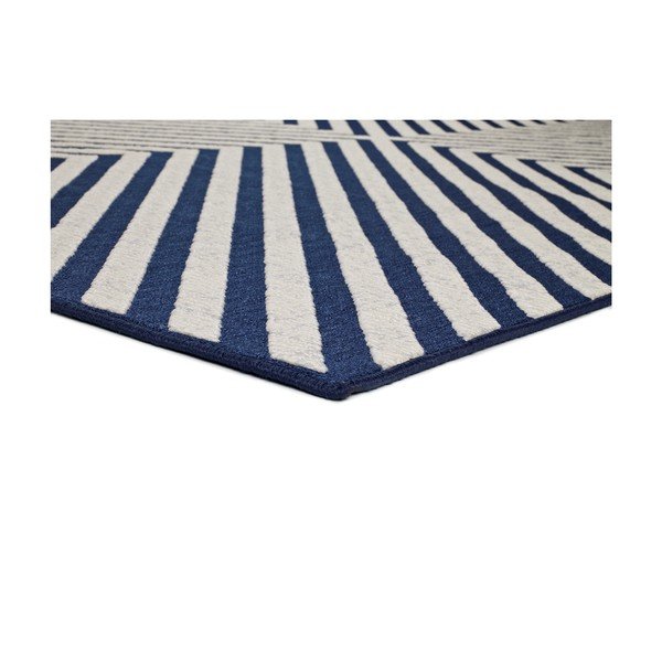Covor pentru exterior Universal Cannes Hypnotic, 150 x 80 cm, albastru-alb-image-1