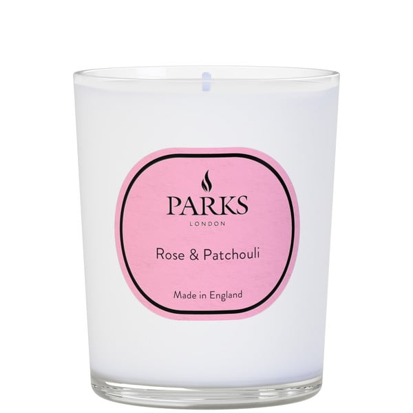 Lumânare cu parfum de trandafiri și paciuli Parks Candles London Vintage Aromatherapy, timp de ardere 45 h