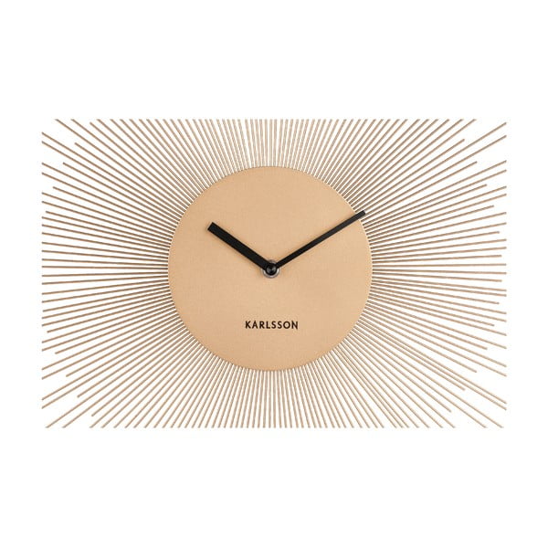 Ceas de perete Karlsson Peony, auriu, ø 45 cm-image-1