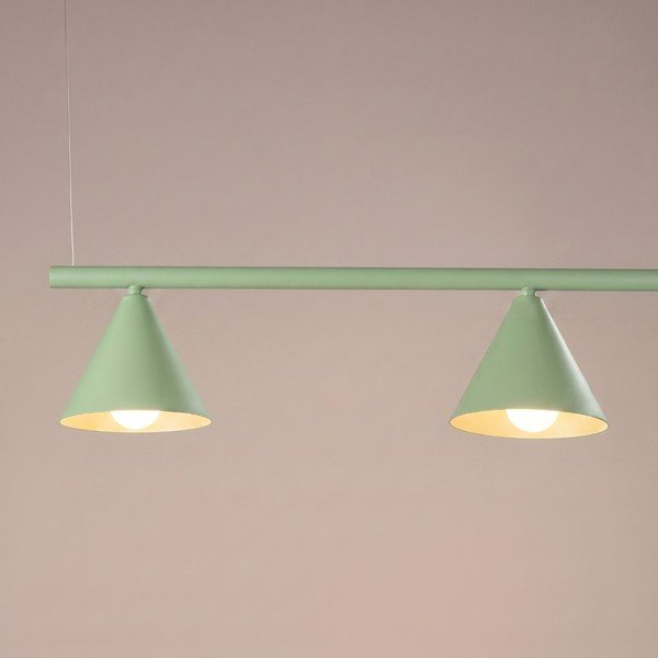 Lustră verde salvie din oțel Zylo – Sollux-image-4
