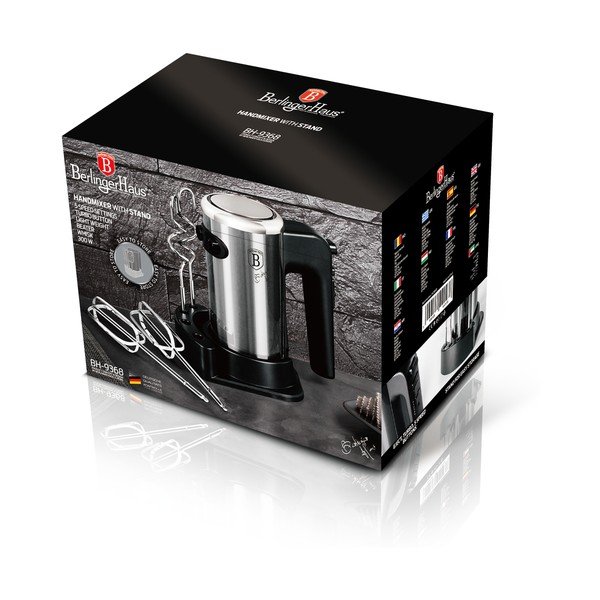 Mixer de mână Black Silver Collection - BerlingerHaus-image-2