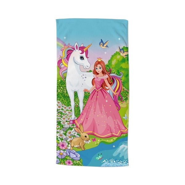 Prosop de plajă din catifea pentru copii 75x150 cm Fairytale – Good Morning