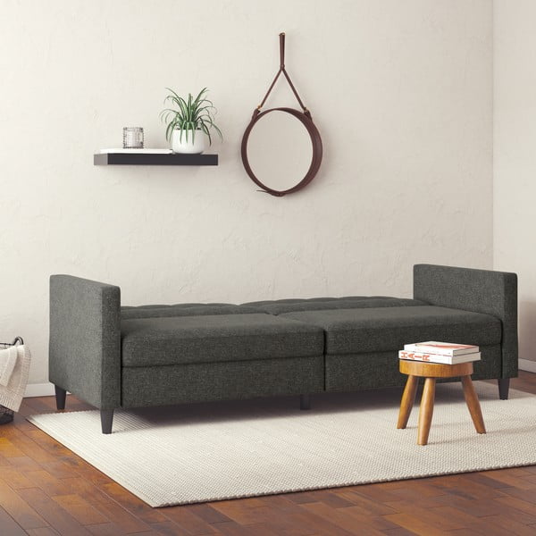 Canapea gri extensibilă 82 cm Hartford – Støraa-image-1
