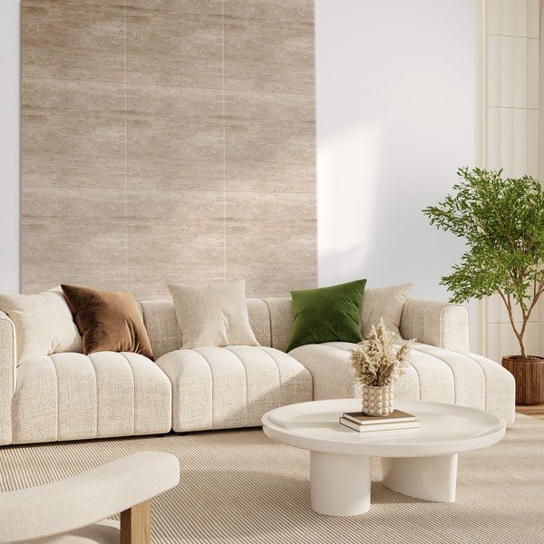 Panouri acustice 2 buc. din material textil 60x60 cm Travertine II – Styler-image-1