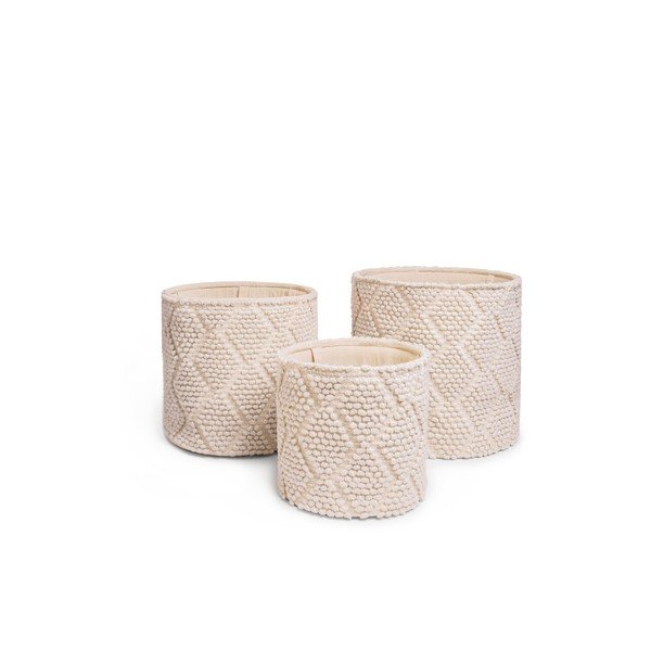 Coșuri de depozitare de depozitare 3 buc. din material textil Pearl  – Bonami Essentials