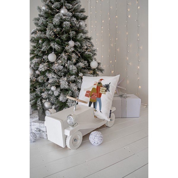 Față de pernă 45x45 cm  cu model de Crăciun Christmas Couple – Butter Kings-image-2