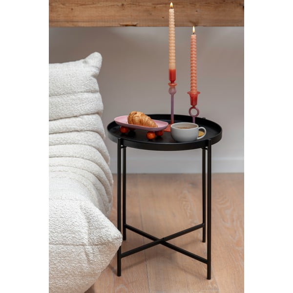 Măsuță auxiliară rotundă din metal ø 40 cm Meseta  – Leitmotiv-image-1