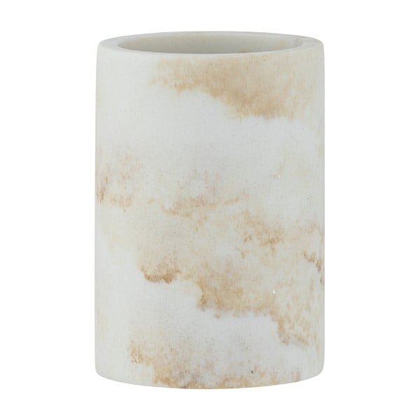 Pahar pentru periuțe de dinți din polirășină albă Odos - Wenko