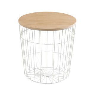 Măsuță Actona Lotus Light, Ø 39 cm, alb