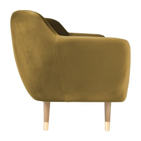 Canapea cu 2 locuri Mazzini Sofas Amelie, auriu-image-1