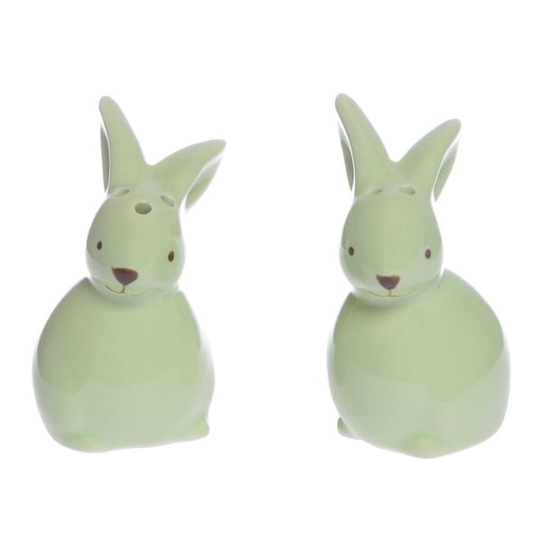 Solniță și piperniță Ewax Little Rabbit, verde