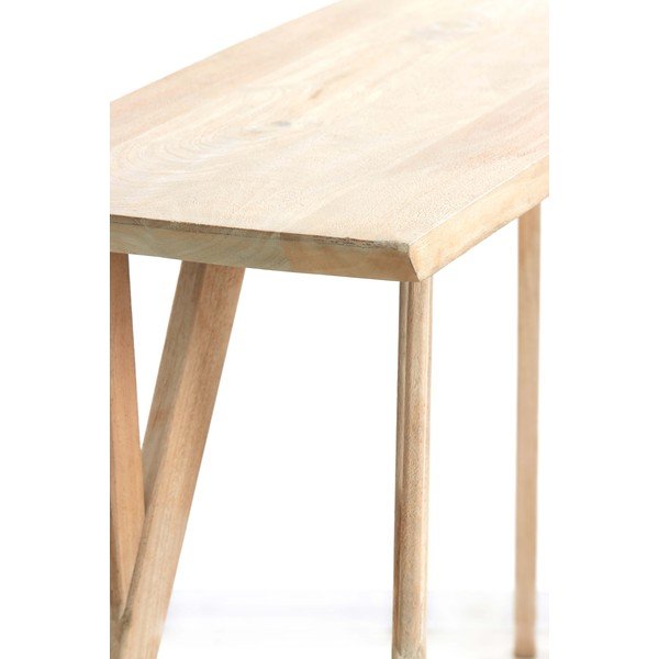 Masă consolă în culoare naturală din lemn de mango 44x160 cm Quenza – Light & Living-image-4