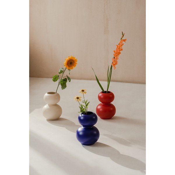 Vază albastru-închis din ceramică (înălțime 36 cm) Tuga – noo.ma-image-4