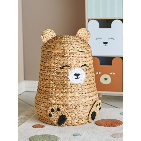 Coș de jucării pentru copii în culoare naturală din zambilă de apă ø 40x57 cm Timone – Bloomingville Mini-image-1