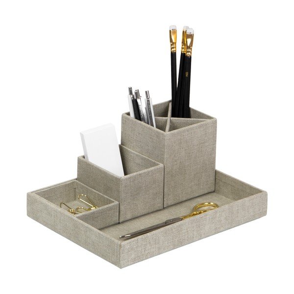 Organizator de birou din 4 piese Bigso Box of Sweden Lena, bej-image-2