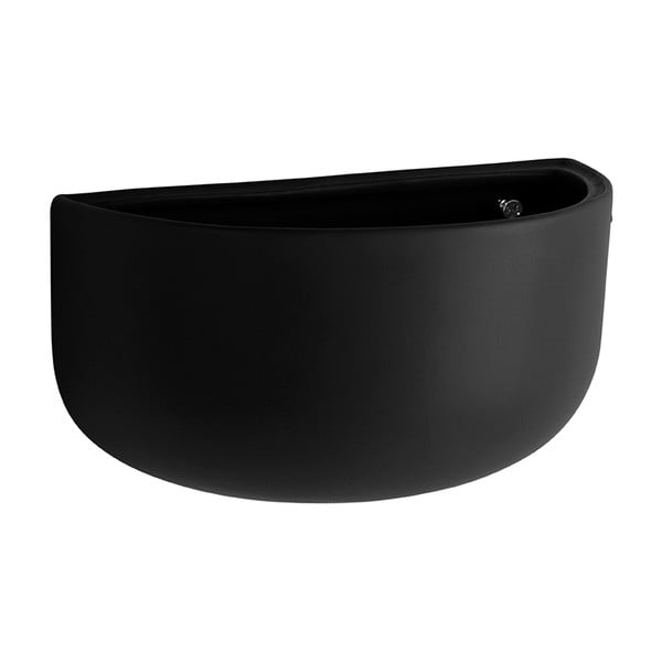 Ghiveci suspendat din ceramică PT LIVING Nest, negru mat-image-1