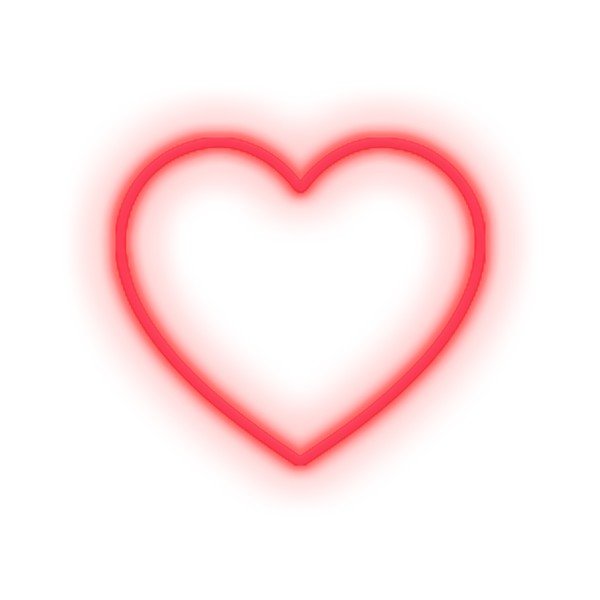 Decorațiune luminoasă de perete Candy Shock Heart, 40 x 36 cm, roșu-image-1