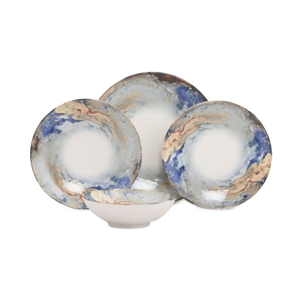 Set veselă 24 piese din porțelan Güral Porselen Abstract-image-2