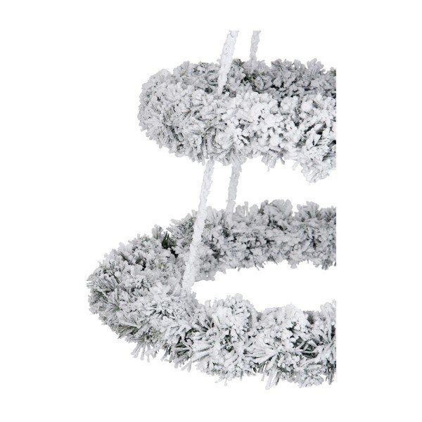 Decorațiune suspendată pentru Crăciun J-Line Wreath, alb-image-1