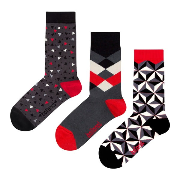 Set cadou de șosete Ballonet Socks Abstract, mărimea 41-46