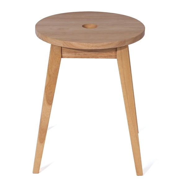 Scaun în culoare naturală deschisă din lemn de arbore de cauciuc Club – Bonami Essentials-image-1