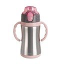 Sticlă pentru copii roz-deschis din oțel inoxidabil 330 ml – Orion