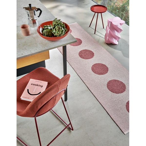 Covor tip traversă pentru interior și exterior roșu deschis 70x200 cm Vera Pop Blush – Pappelina-image-3