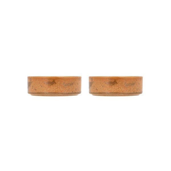 Set 2 boluri din porțelan Villa Collection Fjord, ø 10,1 cm, portocaliu