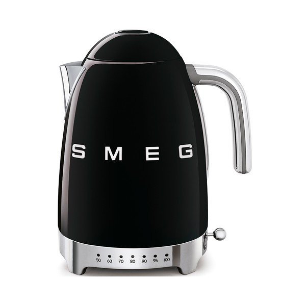 Ceainic electric negru din oțel inoxidabil 1,7 l Retro Style – SMEG