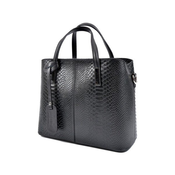 Geantă din piele Roberta M Muriella, negru-image-2