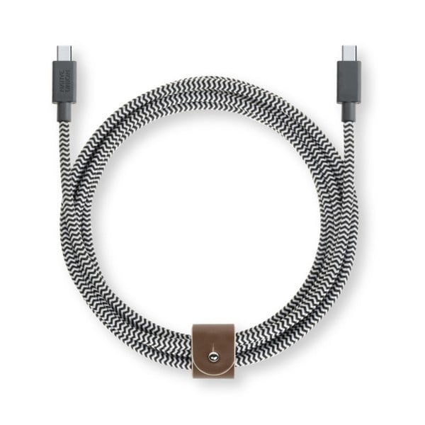 Cablu USB C Native Union Belt Cable Zebra, lungime 2,4 m