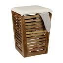 Coș de rufe în culoare naturală închisă din lemn 55 l Fondi – Wenko