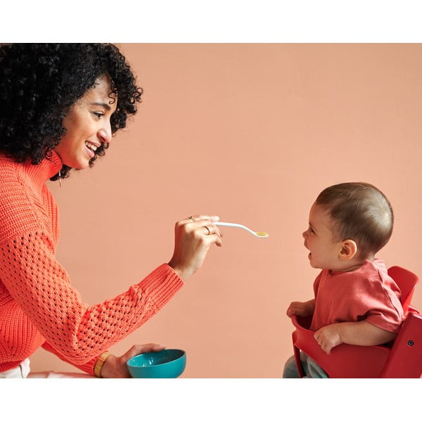 Linguri pentru copii albe/roz-deschis din plastic 2 buc. Flowers & butterflies – Mepal-image-1