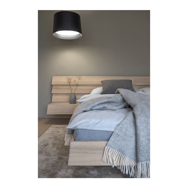 Pat din lemn masiv de stejar Javorina Tatran, 160 x 200 cm-image-4