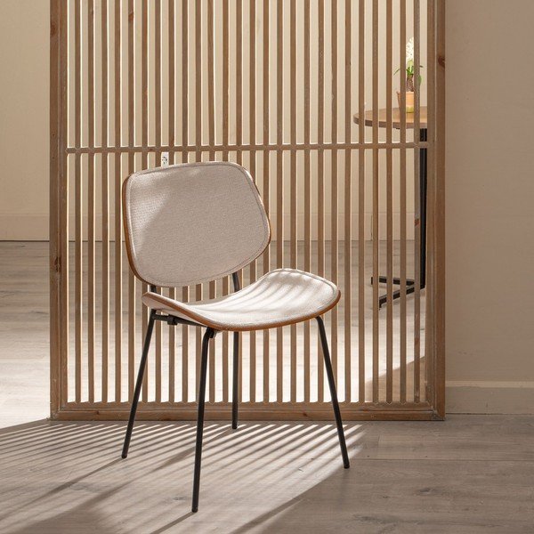 Scaune de dining bej 2 buc. Elio – Ixia-image-1