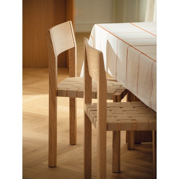 Scaun de dining în culoare naturală stivuibil din lemn de stejar Toli – noo.ma-image-1