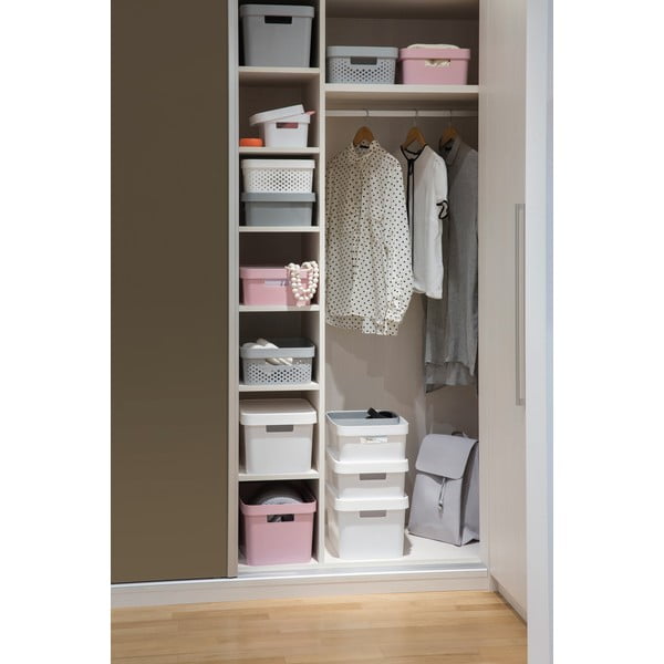 Cutie de depozitare Curver Simpla Lungo Holes, alb-image-2