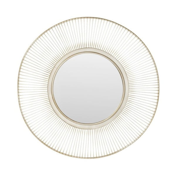 Oglindă cu ramă argintie Kare Design Storm Silver, ⌀ 93 cm