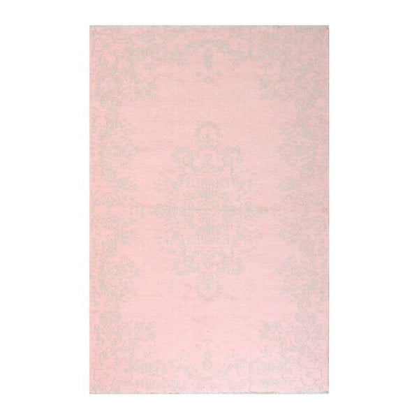 Covor reversibil Vitaus Lauren, 77 x 200 cm, roz - bej 
