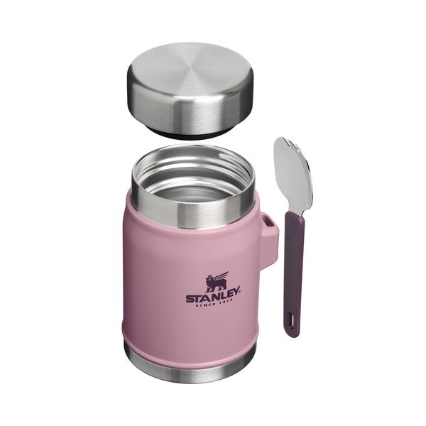Termos mov pentru mâncare din oțel inoxidabil 400 ml Legendary Food Jar + Spork Purple Smoke – Stanley-image-2