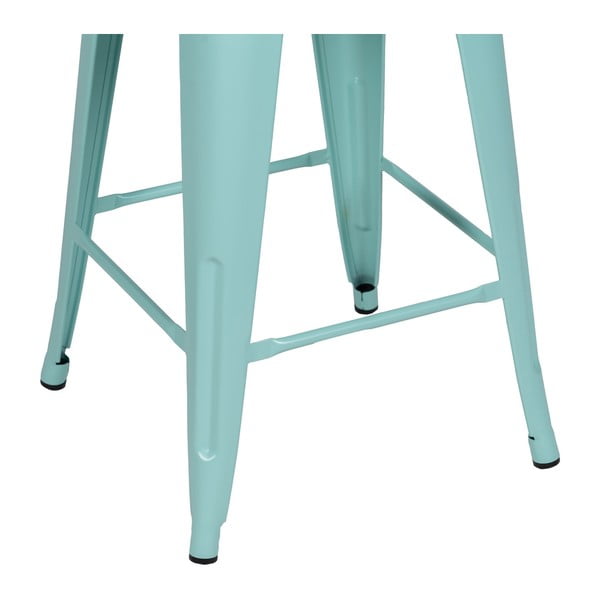 Set de scaune de bar turcoaz 2 buc. din metal (înălțime șezut 61 cm) – Ixia-image-2