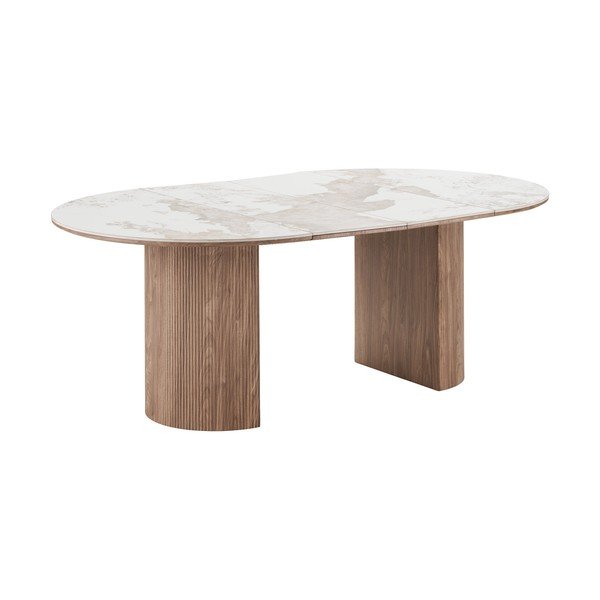 Masă de dining extensibilă cu blat ceramic cu blat suplimentar Athens – House Nordic-image-2