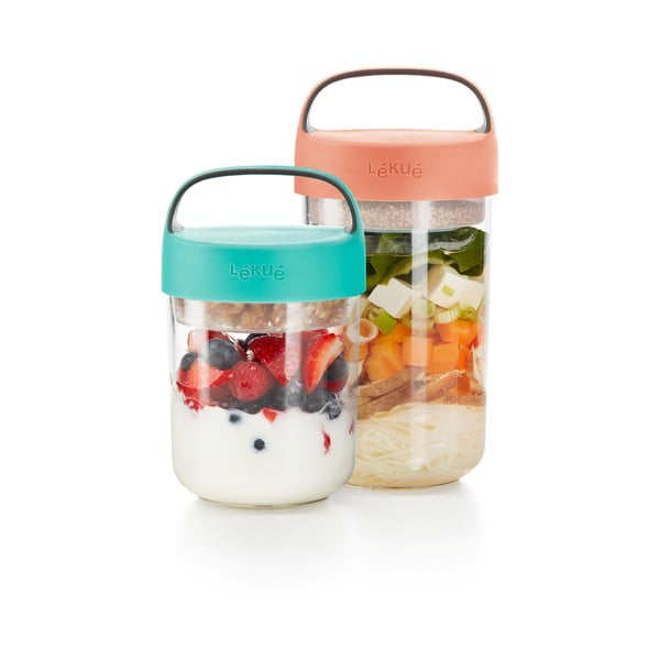 Recipient cu capac portocaliu pentru supă Lékué To Go, 600 ml-image-3