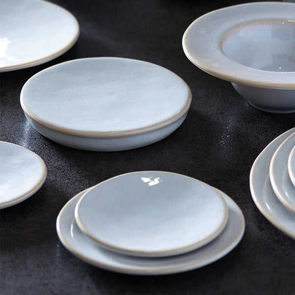 Platou din gresie ceramică Costa Nova Roda, ⌀ 16 cm, alb-image-1