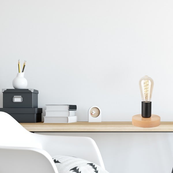 Veioză neagră/în culoare naturală - LAMKUR-image-2