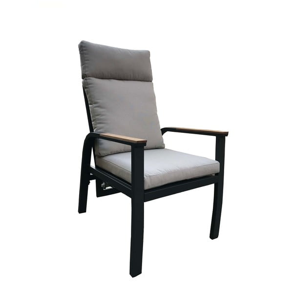 Set de dining pentru grădină gri din metal pentru 6 persoane Annecy – Rojaplast-image-1