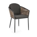 Scaun de grădină gri din metal Maribela   – Bizzotto