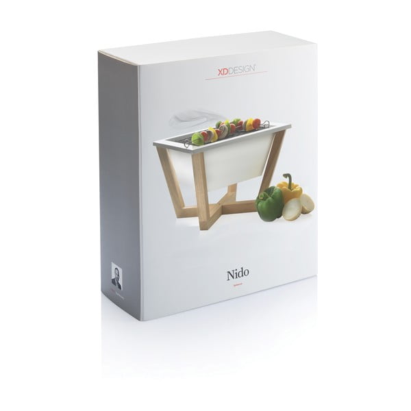 Grătar XD Design Nido BBQ, alb-image-3