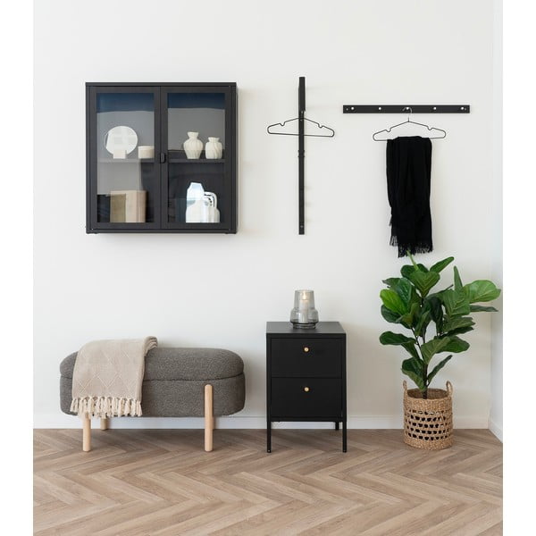 Noptieră neagră din metal Dalby – House Nordic-image-1
