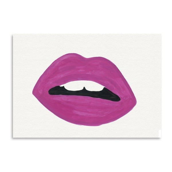 Poster Americanflat Pink Lips, 30 x 42 cm